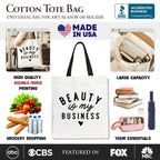 Beauty Is My Business Artist Tote Bag, Minimalist Salon Gift Shopper - Che Cose Belle