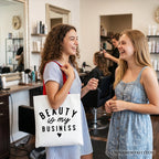 Beauty Is My Business Artist Tote Bag, Minimalist Salon Gift Shopper - Che Cose Belle