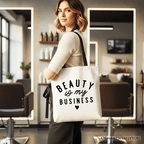 Beauty Is My Business Artist Tote Bag, Minimalist Salon Gift Shopper - Che Cose Belle