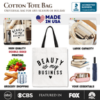 Beauty Is My Business Artist Tote Bag, Minimalist Salon Gift Shopper - Che Cose Belle