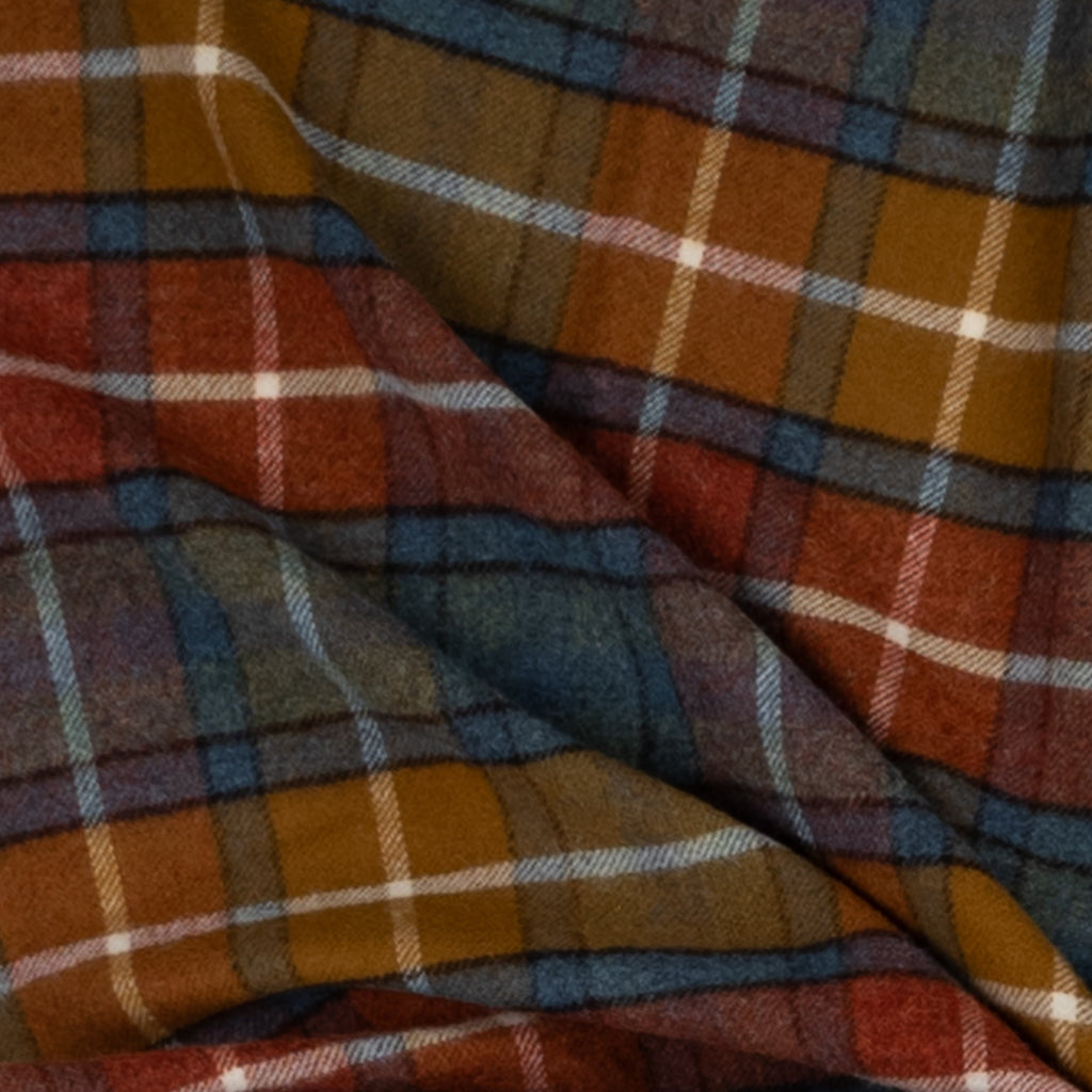 Highland Tweeds Shetland Lambswool Throw - Antique Buchanan