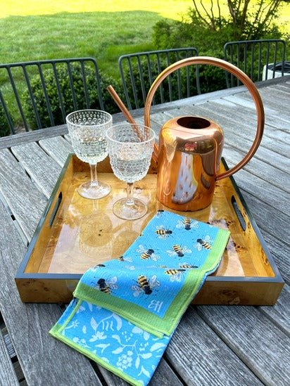 Bee Happy Double-Sided Tea Towel - Che Cose Belle