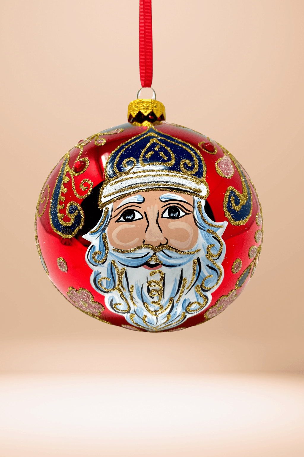 Beefeater Santa Glass Christmas Bauble - Che Cose Belle