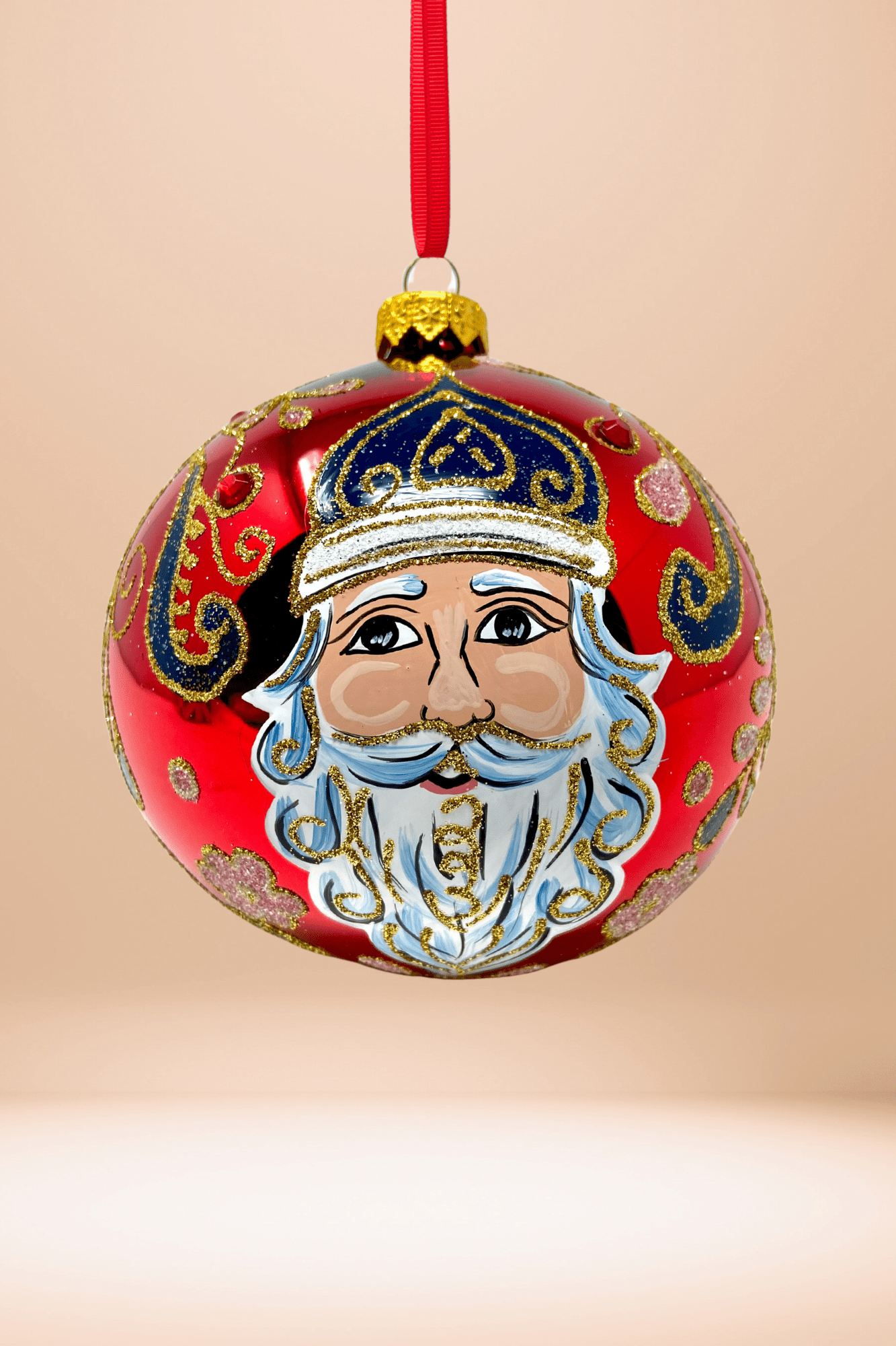 Beefeater Santa Glass Christmas Bauble - Che Cose Belle