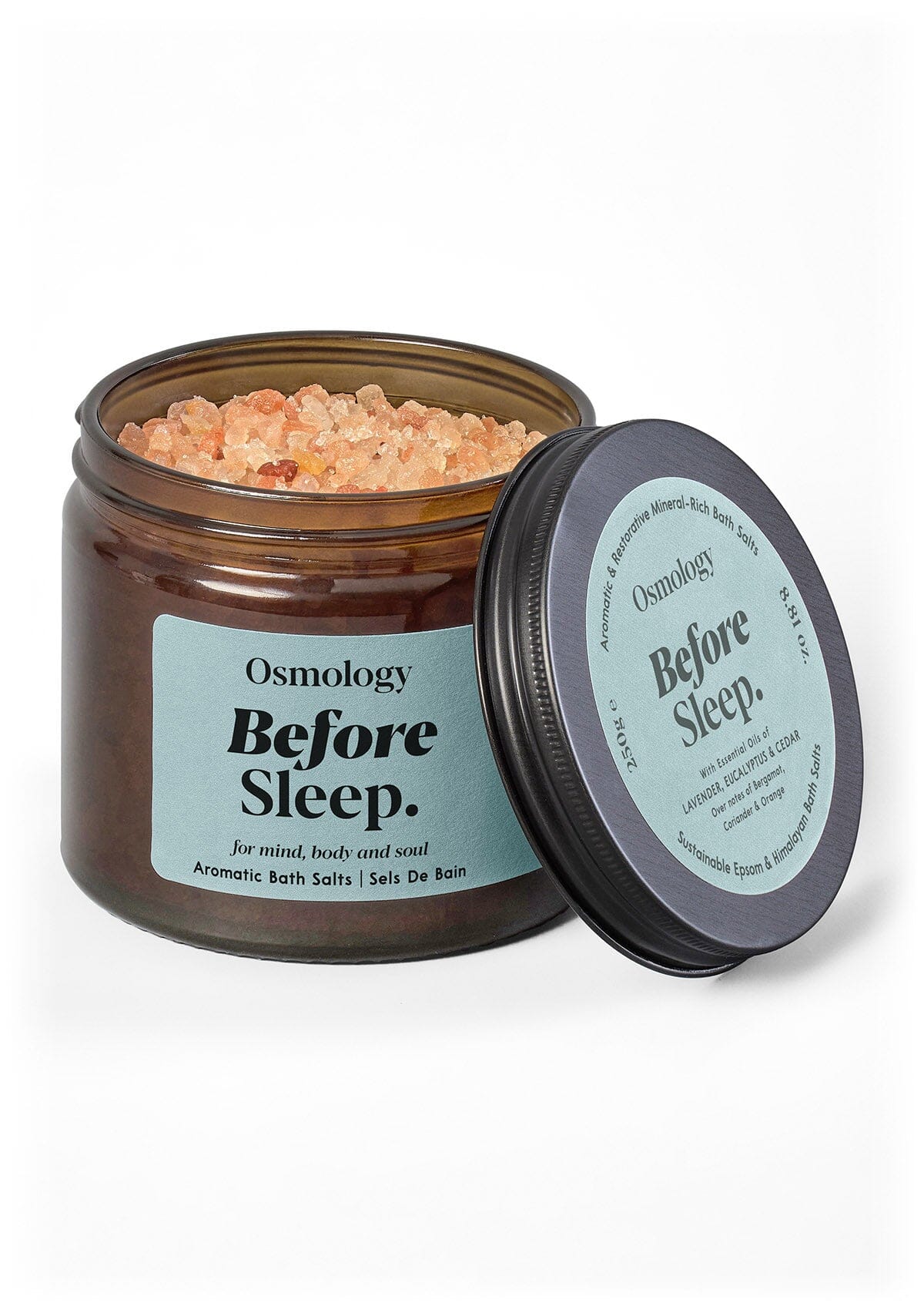 Before Sleep Amber Bath Salts - Lavender Eucalyptus and Cedar - Che Cose Belle