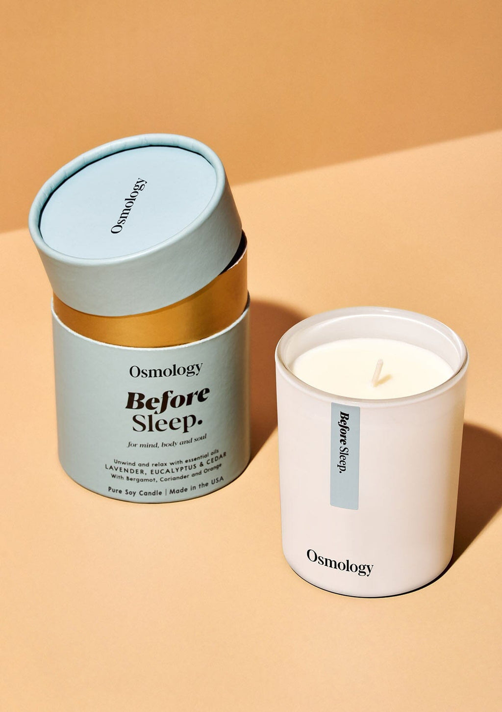 Before Sleep Scented Candle - Lavender Eucalyptus and Cedar - Che Cose Belle