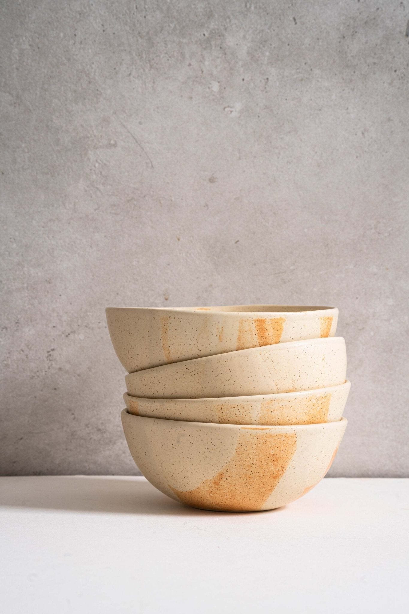 Beige Matte Stoneware Bowl - Che Cose Belle