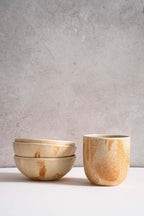 Beige Matte Stoneware Bowl - Che Cose Belle
