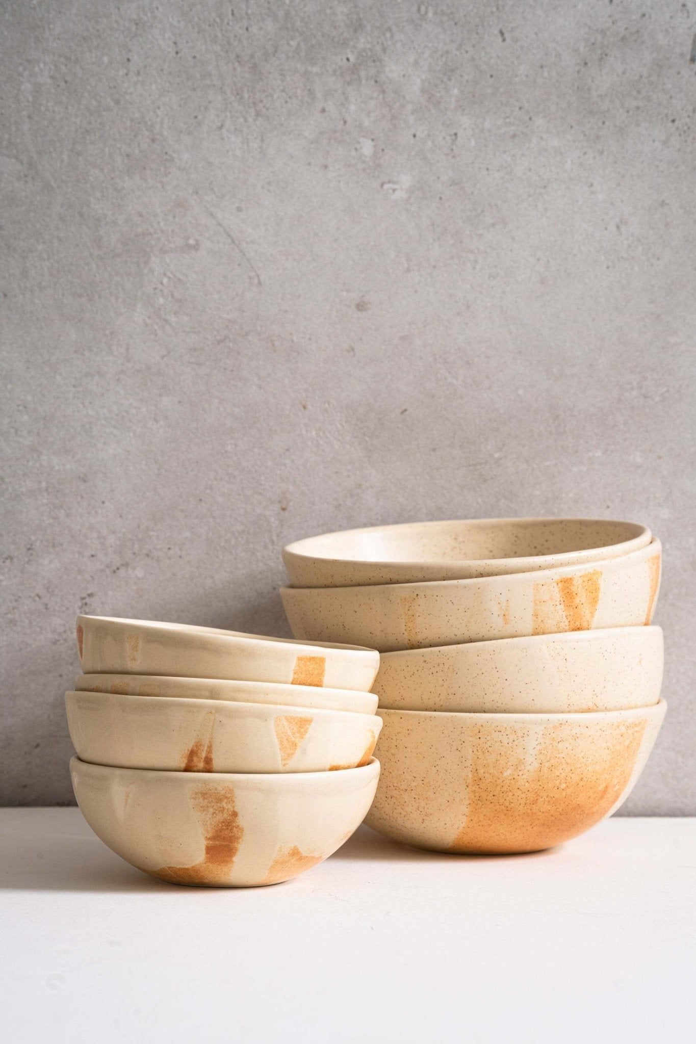 Beige Matte Stoneware Bowl - Che Cose Belle