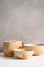Beige Matte Stoneware Bowl - Che Cose Belle