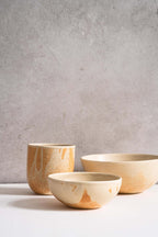 Beige Matte Stoneware Bowl - Che Cose Belle
