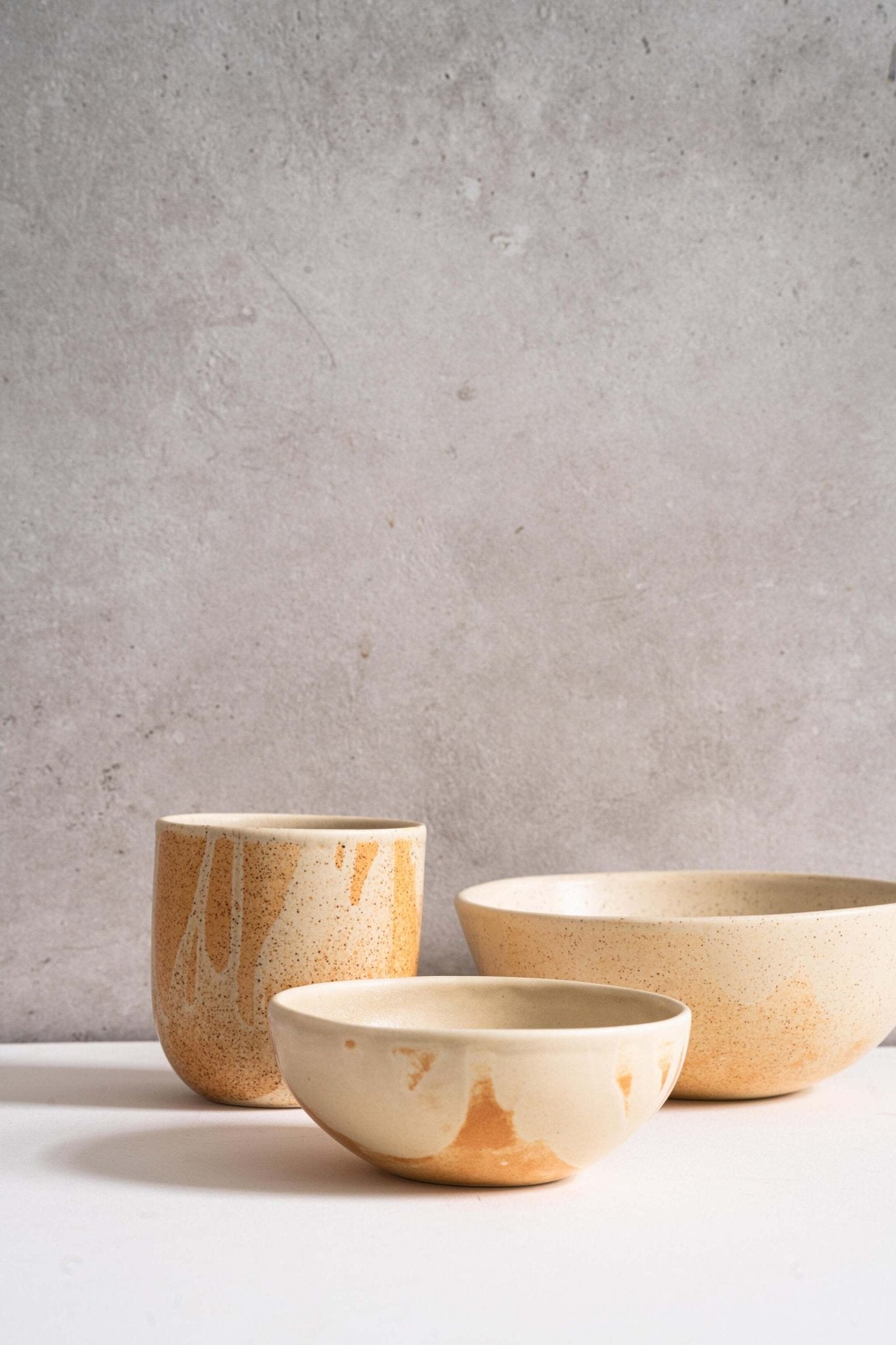 Beige Matte Stoneware Bowl - Che Cose Belle