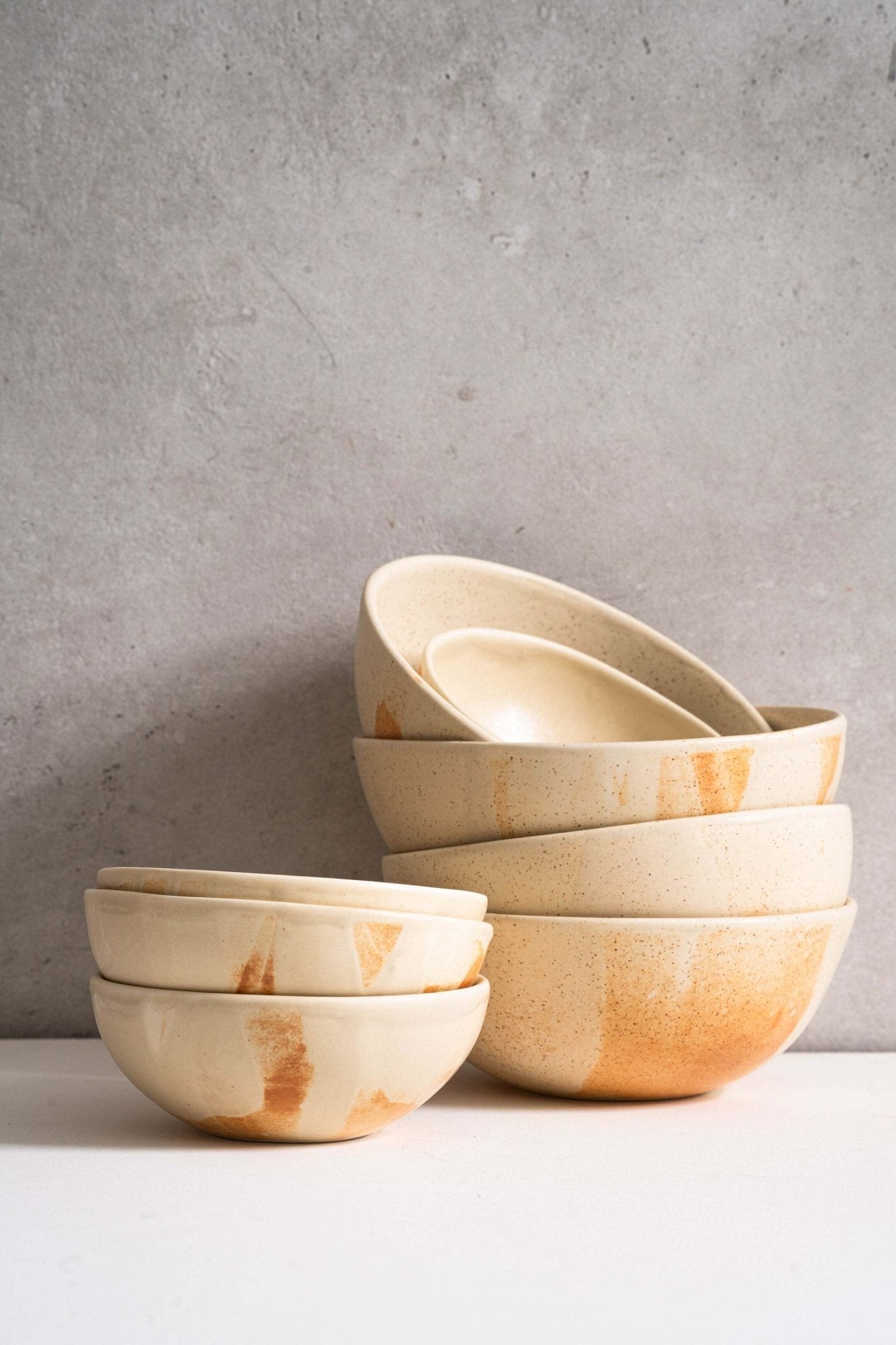 Beige Matte Stoneware Bowl - Che Cose Belle