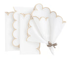 Beige Scalloped Edge Napkins - LongWave - Che Cose Belle