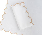 Beige Scalloped Edge Napkins - LongWave - Che Cose Belle