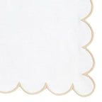 Beige Scalloped Edge Napkins - LongWave - Che Cose Belle