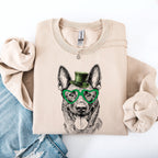 Belgian Malinois, Adorable Dog, St Patrick's Day, Lucky, Irish Sweatshirt - Che Cose Belle