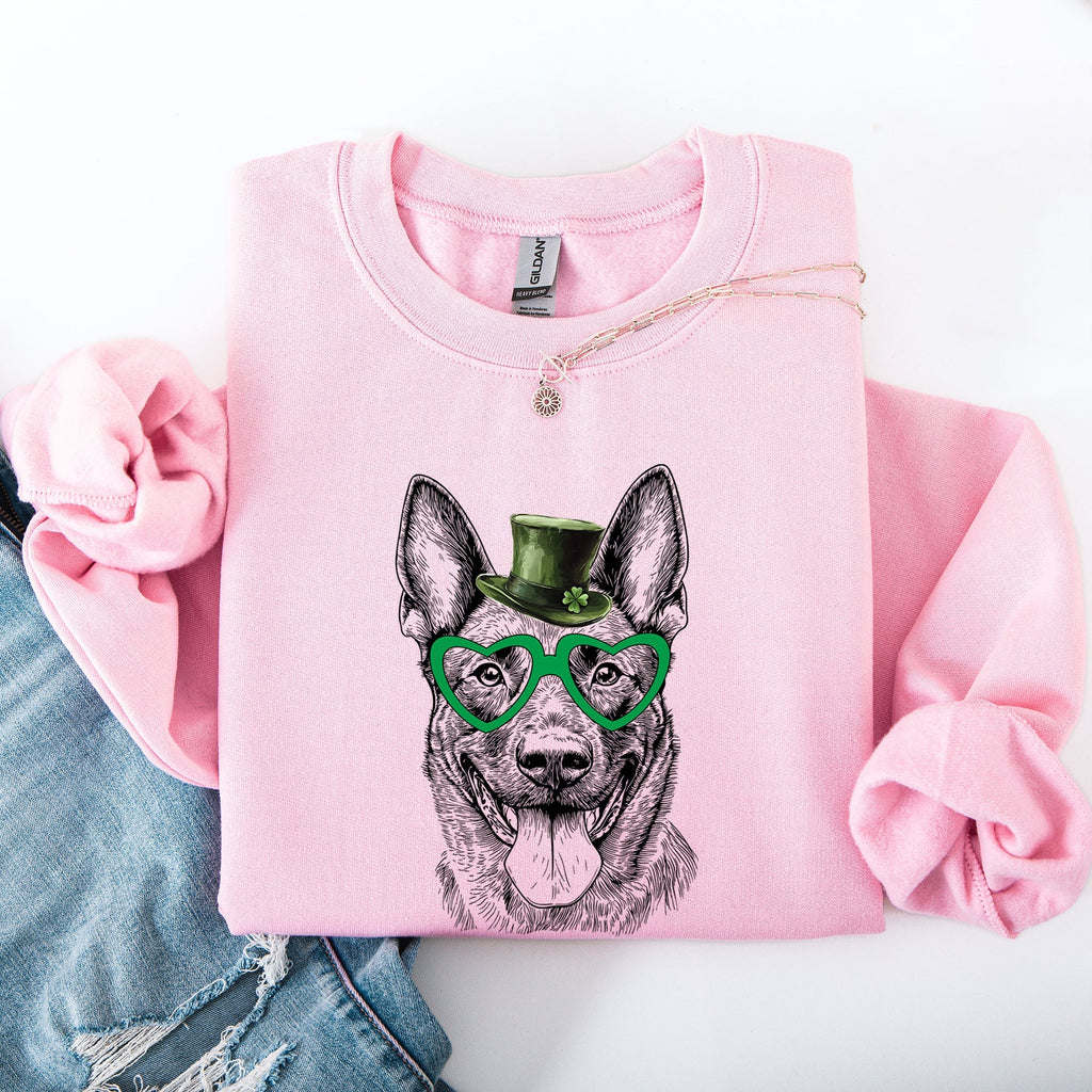 Belgian Malinois, Adorable Dog, St Patrick's Day, Lucky, Irish Sweatshirt - Che Cose Belle