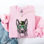 Belgian Malinois, Adorable Dog, St Patrick's Day, Lucky, Irish Sweatshirt - Che Cose Belle