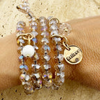 Believe Heart Crystal Boho Wrap Bracelet/Necklace - Che Cose Belle