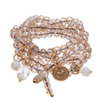 Believe Heart Crystal Boho Wrap Bracelet/Necklace - Che Cose Belle