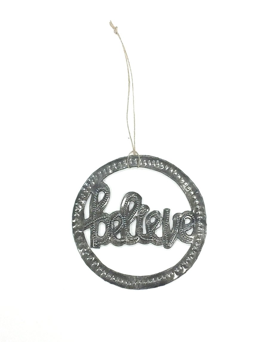 Believe Metal Art Ornament - Che Cose Belle