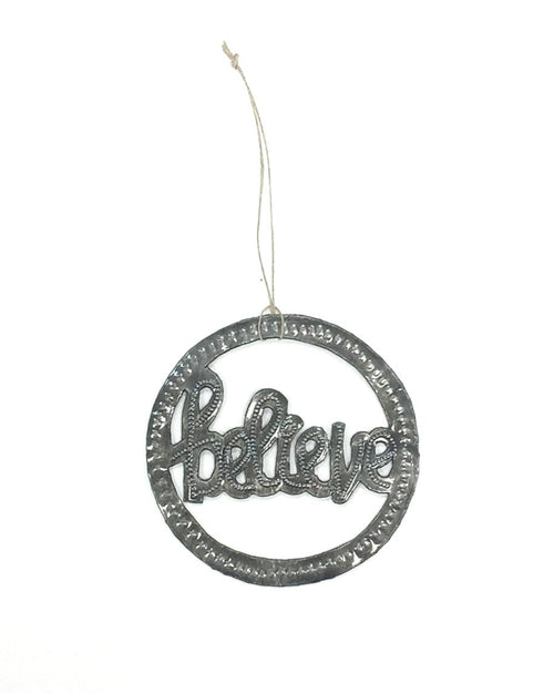 Believe Metal Art Ornament - Che Cose Belle
