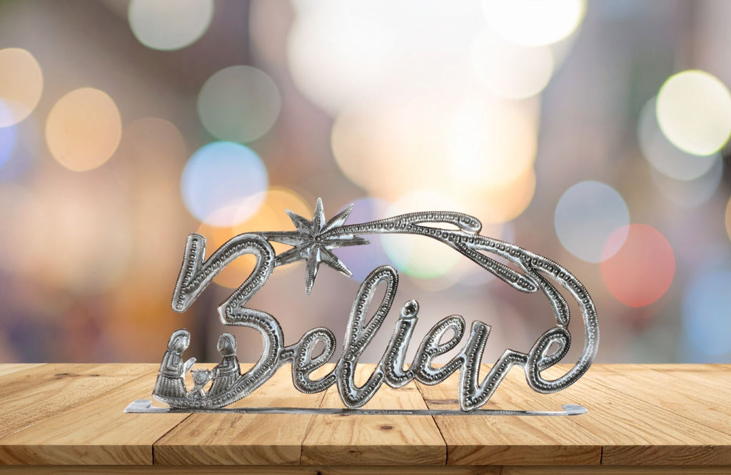 Believe Standing Metal Art - Che Cose Belle