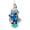 Bellissimo Glass Celestial Santa Ornament - Che Cose Belle