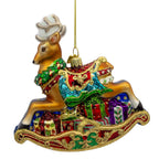 Bellissimo Glass Rocking Deer Ornament - Che Cose Belle