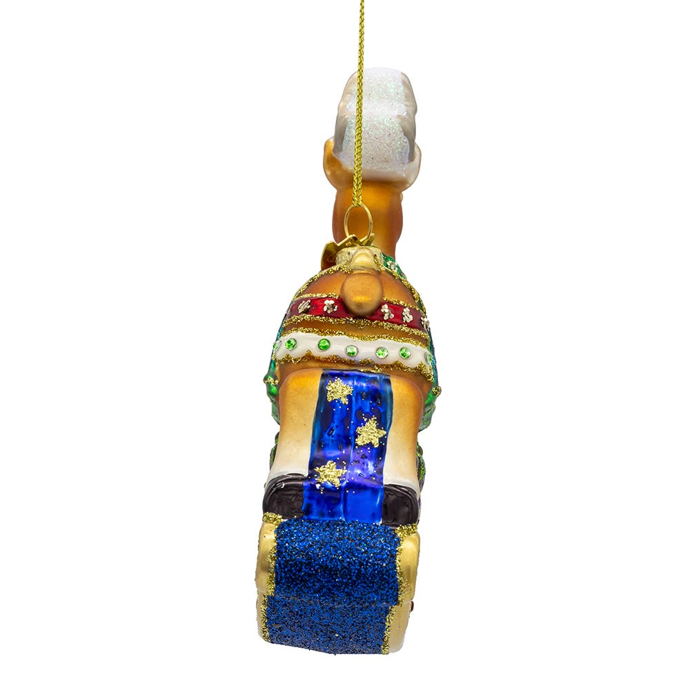 Bellissimo Glass Rocking Deer Ornament - Che Cose Belle