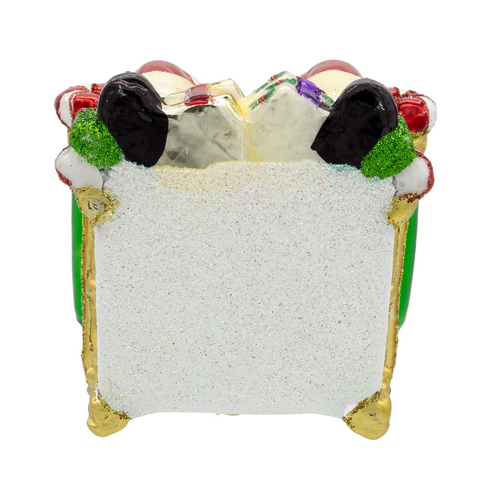 Bellissimo Glass Santa On Throne Ornament - Che Cose Belle