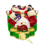 Bellissimo Glass Santa On Throne Ornament - Che Cose Belle