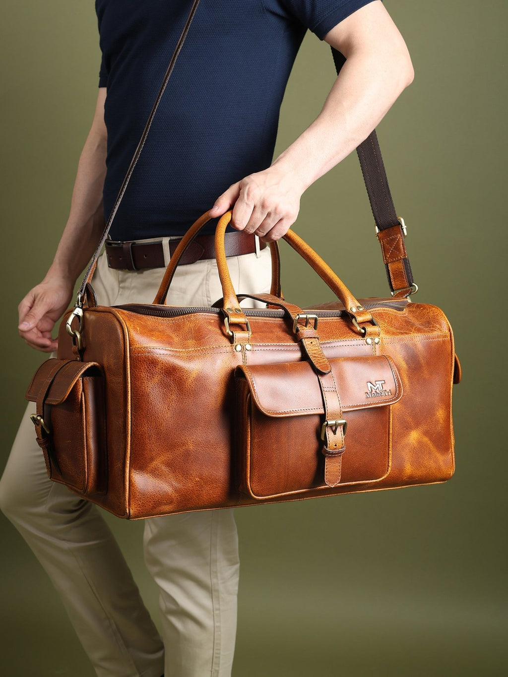 Berlin Leather Weekender Duffle Bag - Che Cose Belle