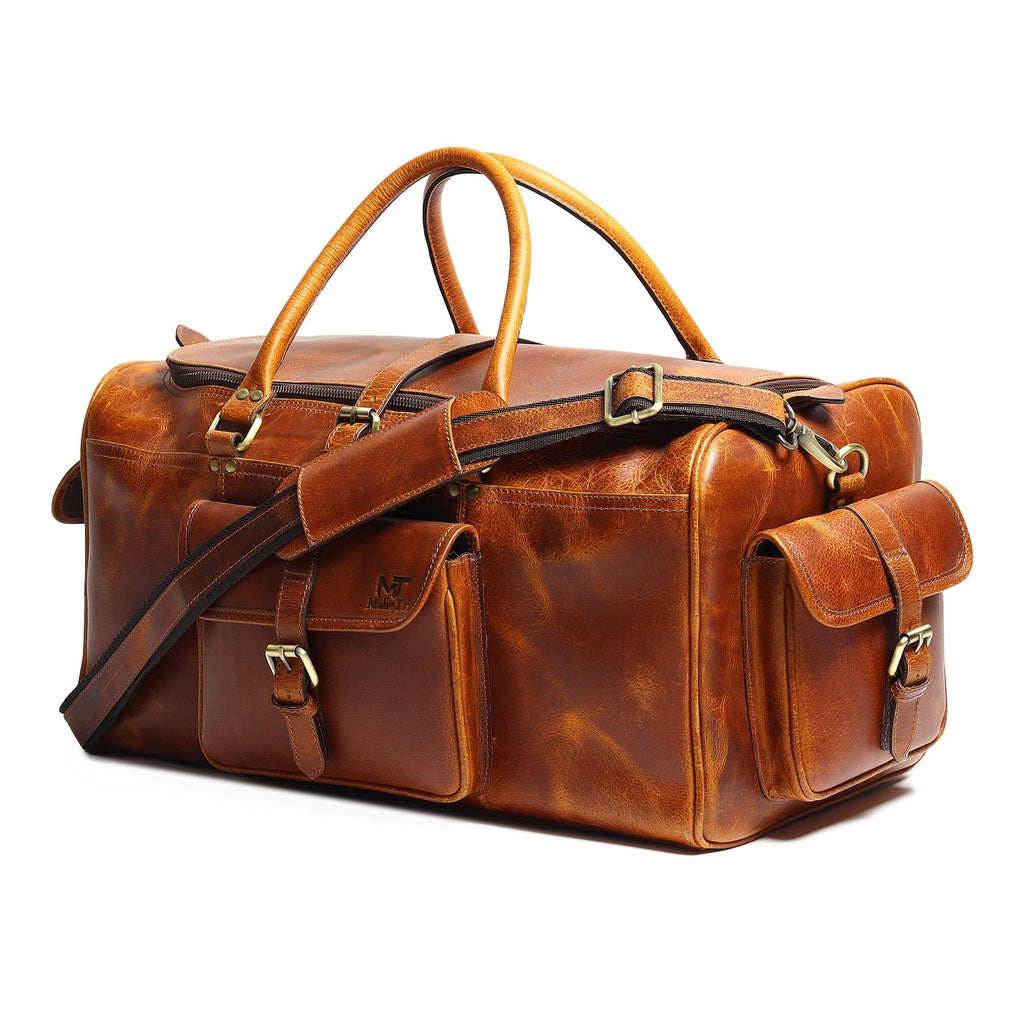 Berlin Leather Weekender Duffle Bag - Che Cose Belle