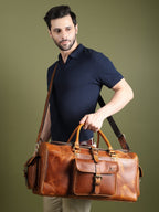 Berlin Leather Weekender Duffle Bag - Che Cose Belle