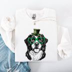 Bernese Mountain, Adorable Dog, St Patrick's Day, Lucky, Irish Sweatshirt - Che Cose Belle