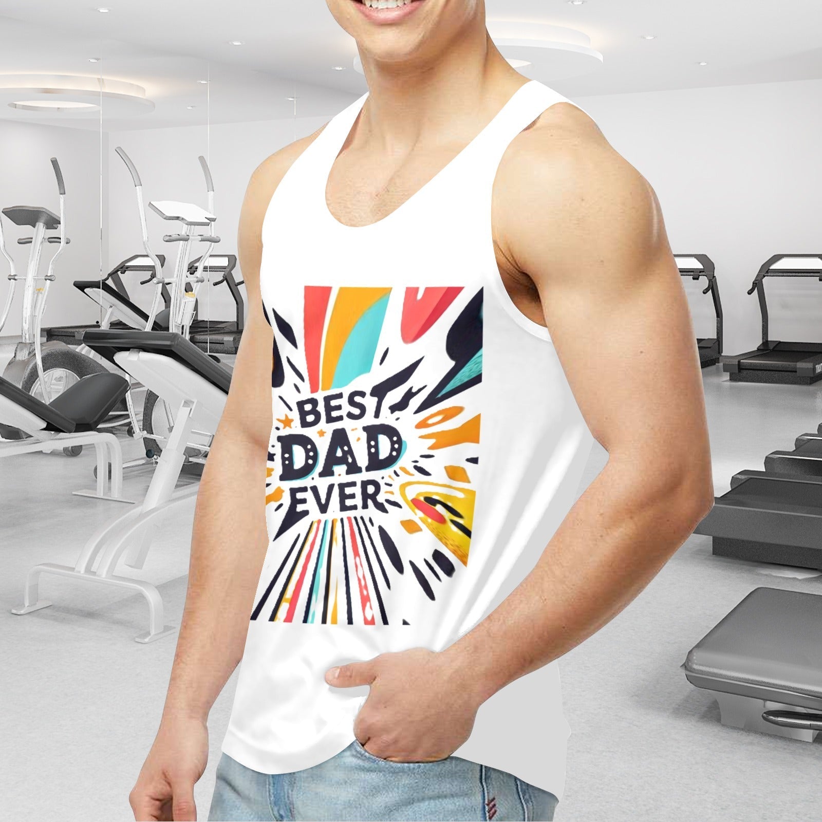 Best Dad Ever Men's Graphic Tank Top (Made in USA) - Che Cose Belle