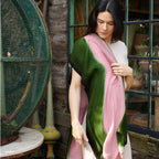 Iris Kiwi Cashmere Merino Handwoven Scarf
