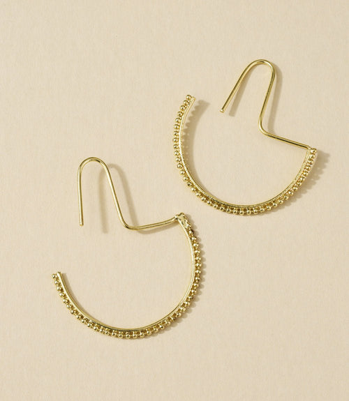 Bhavani Dot Threader Earrings - Che Cose Belle
