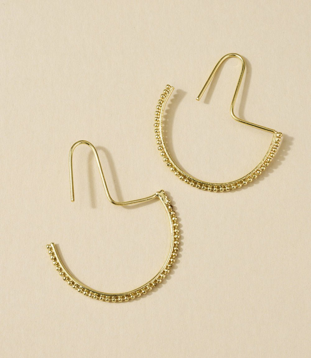 Bhavani Dot Threader Earrings - Che Cose Belle