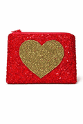 Big Heart Beaded Coin Purse - Che Cose Belle