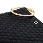 The Bracelet Pouch — Black Quilted