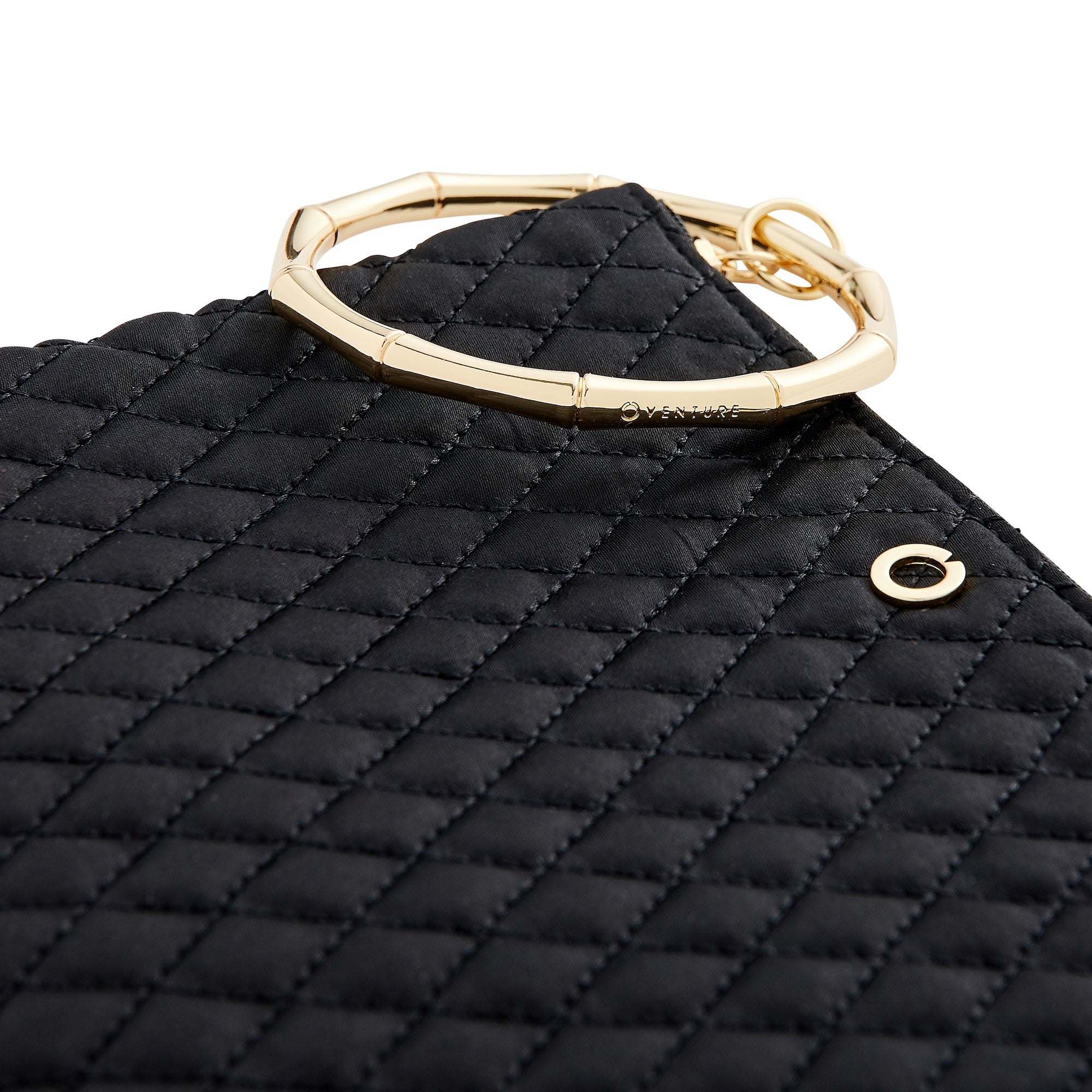 The Bracelet Pouch — Black Quilted