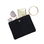 The Bracelet Pouch — Black Quilted