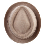 Big Size Polyester Linen Mixed Porkpie Upbrim Fedora - Che Cose Belle