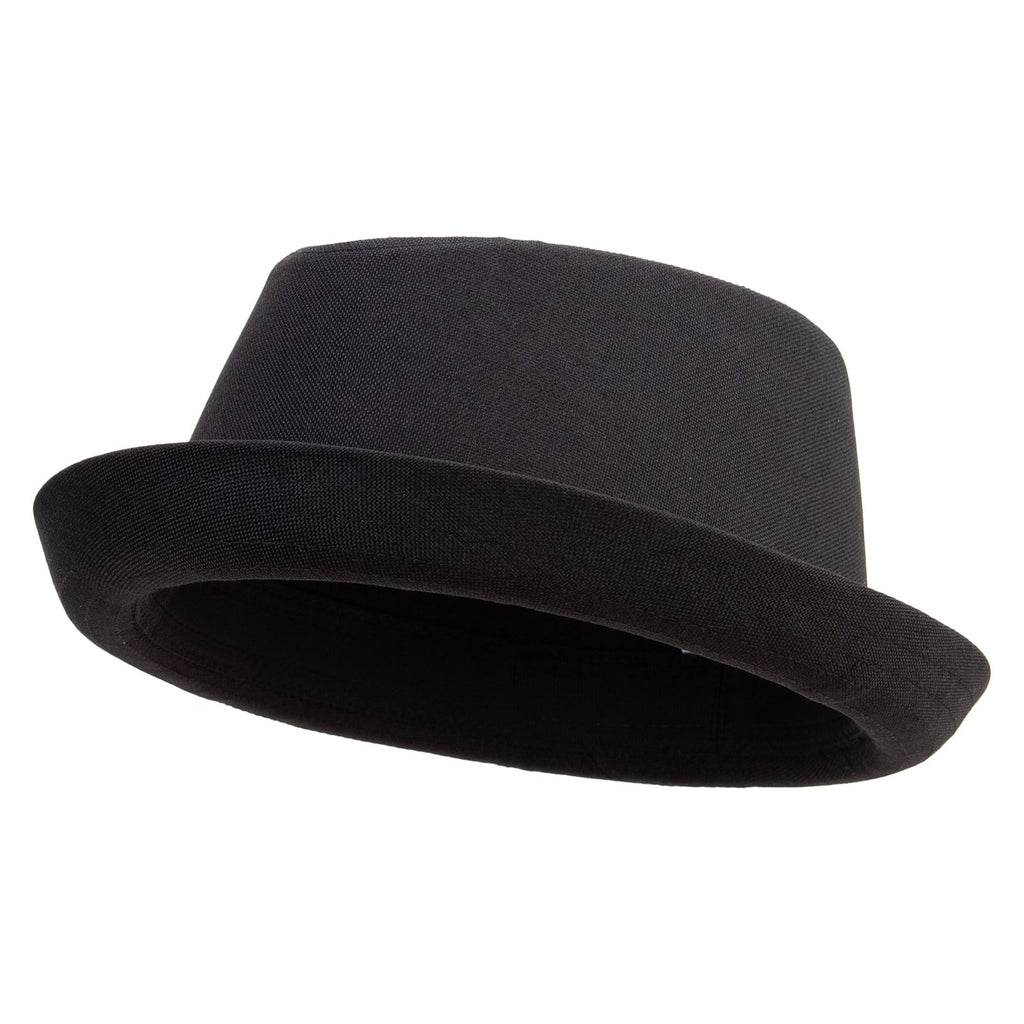 Big Size Polyester Linen Mixed Porkpie Upbrim Fedora - Che Cose Belle