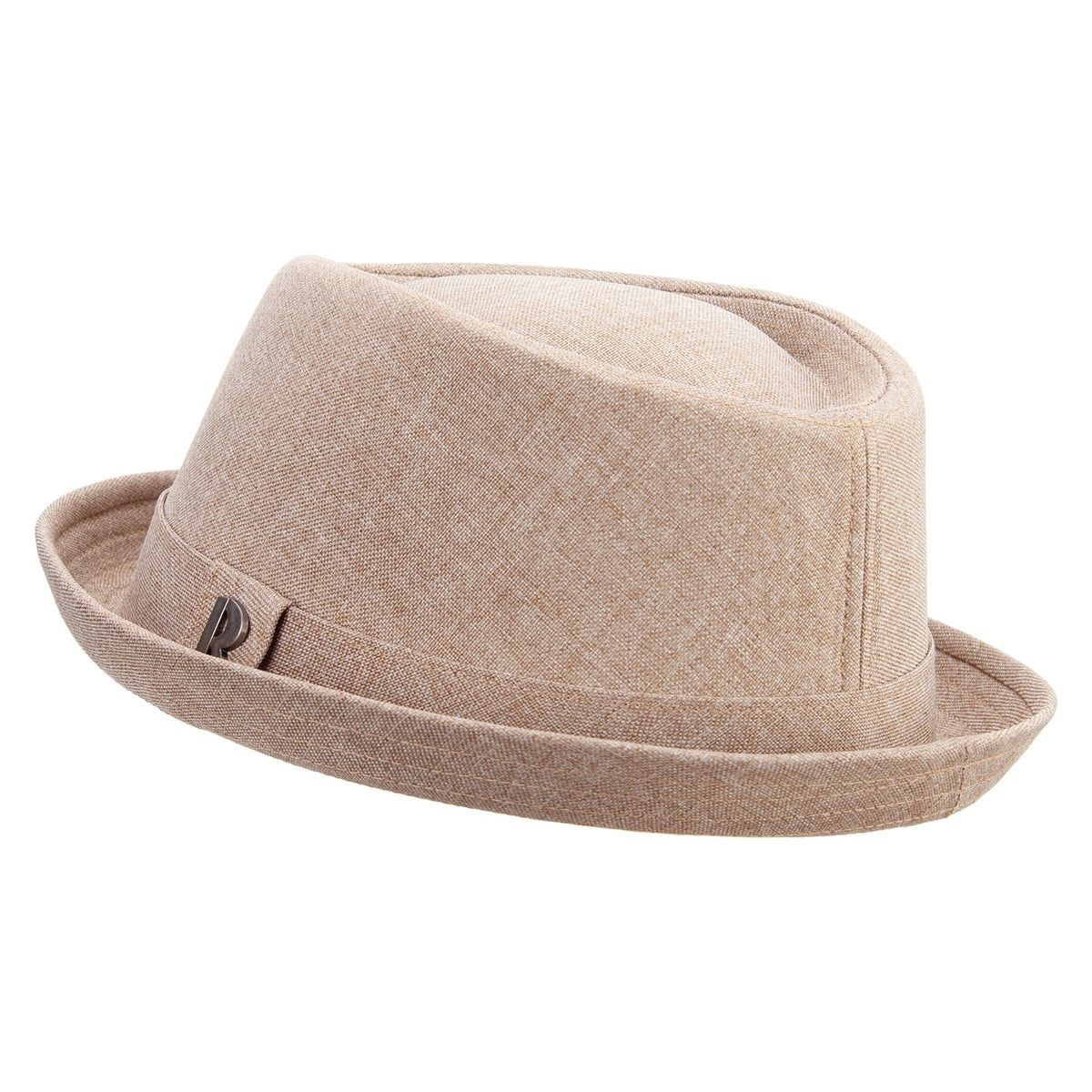 Big Size Polyester Linen Mixed Porkpie Upbrim Fedora - Che Cose Belle
