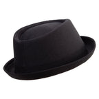 Big Size Polyester Linen Mixed Porkpie Upbrim Fedora - Che Cose Belle