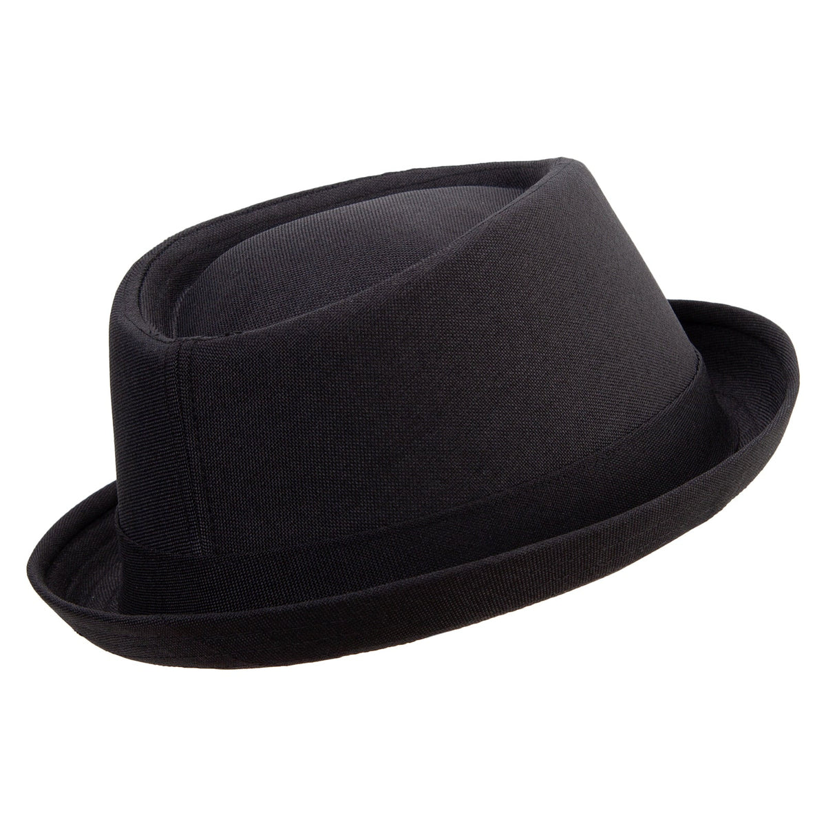 Big Size Polyester Linen Mixed Porkpie Upbrim Fedora - Che Cose Belle